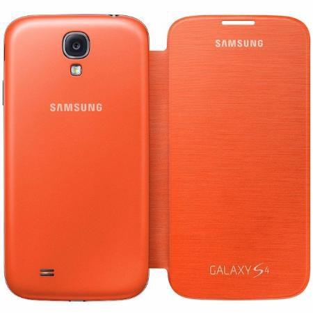 Capa Flip Cover Original Samsung Galaxy S4 - Laranja - Itrend Menor preço em Capa Flip Cover Original Samsung Galaxy S4 - Laranja - Itrend