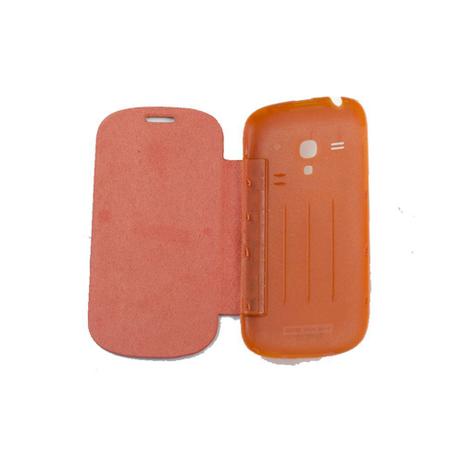 Capa Flip Cover Samsung Galaxy S3 Mini Laranja - Idea Menor preço em Capa Flip Cover Samsung Galaxy S3 Mini Laranja - Idea