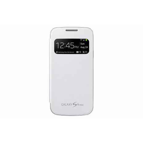 Capa Flip S View Samsung Galaxy S4 Mini I9190 I9192 I9195 Branca