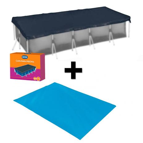 Capa + Forro para Piscina Retangular 7600 Lts Mor Menor preço em Capa + Forro para Piscina Retangular 7600 Lts Mor