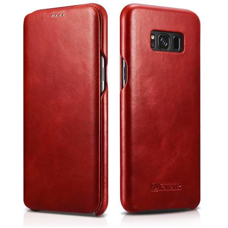 Capa Galaxy S8 Original Carteira Flip Cover Couro Premium iCarer Menor preço em Capa Galaxy S8 Original Carteira Flip Cover Couro Premium iCarer