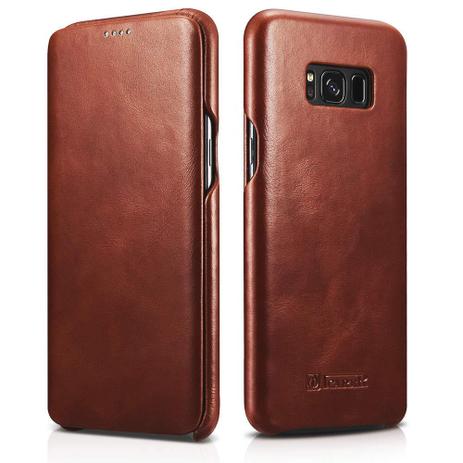Capa Galaxy S8 Plus Original Carteira Flip Cover Couro Premium iCarer Menor preço em Capa Galaxy S8 Plus Original Carteira Flip Cover Couro Premium iCarer