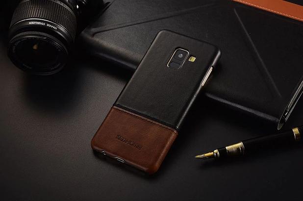 Capa KeziHome Couro Samsung Galaxy A8 Plus - Preto Menor preço em Capa KeziHome Couro Samsung Galaxy A8 Plus - Preto