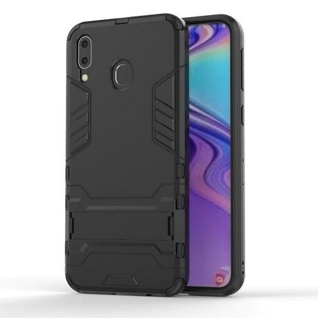 Capa Kickstand Armor Samsung Galaxy A30 - Preto - Hardcase Menor preço em Capa Kickstand Armor Samsung Galaxy A30 - Preto - Hardcase