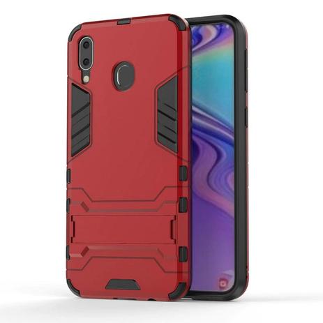 Capa Kickstand Armor Samsung Galaxy M20 - Vermelho - Hardcase Menor preço em Capa Kickstand Armor Samsung Galaxy M20 - Vermelho - Hardcase