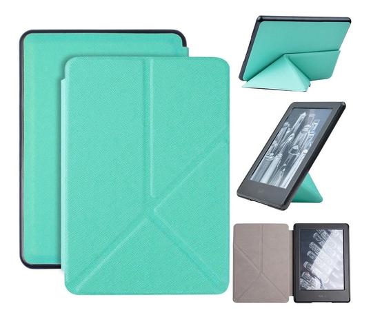 Capa Kindle 10ª geração com iluminação embutida Auto Hibernação Fecho Magnético Origami Verde - Fullmosa Menor preço em Capa Kindle 10ª geração com iluminação embutida Auto Hibernação Fecho Magnético Origami Verde - Fullmosa