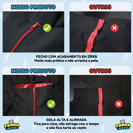 Capa Manto Akatsuki Itachi Uchiha Naruto Infantil e Adulto Bordada Fantasia  Cosplay Anime - Panda Nerd - Fantasias para Crianças - Magazine Luiza