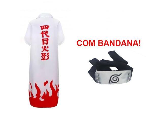 Capa Manto Minato Yondaime Hokage Com Bandana - Fun Party - No Magalu -  Magazine Luiza