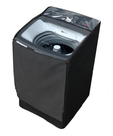 Capa Maquina De Lavar Brastemp 12kg Bwk Zíper Painel Transparente Preta - VIP CAPAS Menor preço em Capa Maquina De Lavar Brastemp 12kg Bwk Zíper Painel Transparente Preta - VIP CAPAS
