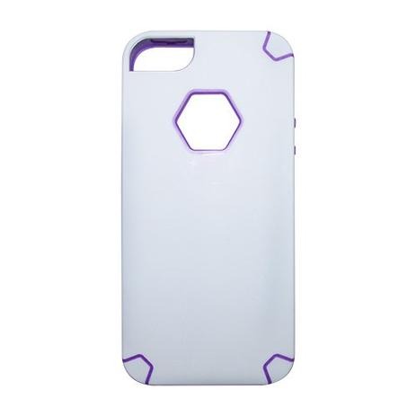 Capa My Capa Hexa Apple Iphone 5 5S SE - Branca com Roxo Menor preço em Capa My Capa Hexa Apple Iphone 5 5S SE - Branca com Roxo