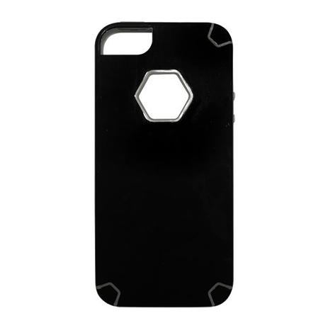 Capa My Capa Hexa Apple Iphone 5 5S SE - Preta com Cinza Menor preço em Capa My Capa Hexa Apple Iphone 5 5S SE - Preta com Cinza