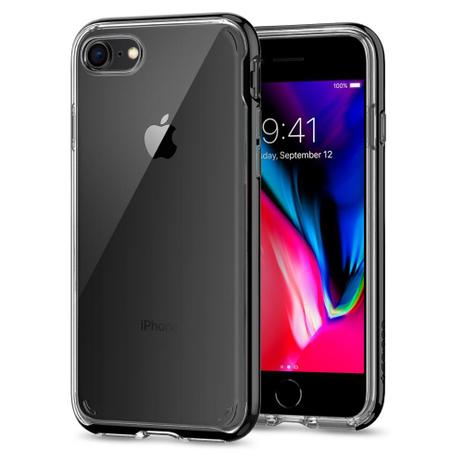 Capa Original Spigen Apple Iphone 7/8 Neo Hybrid Crystal 2 Jet Black Menor preço em Capa Original Spigen Apple Iphone 7/8 Neo Hybrid Crystal 2 Jet Black