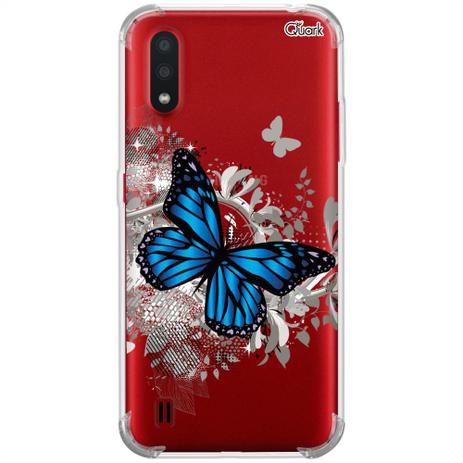 Capa p/ galaxy a01 (0351) borboleta azul - Quarkcase - Capinha de Celular -  Magazine Luiza