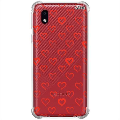 Capa p/ galaxy a01 core (0321) corações vermelho - Quarkcase - Capinha de  Celular - Magazine Luiza