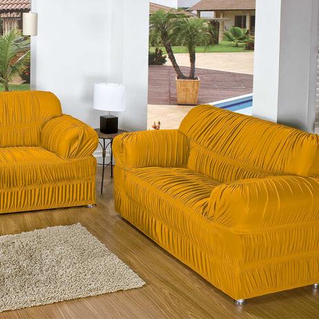 Capa P/ Sofa Roma 1, 2 E 3 Lugares Mostarda Malha Elasticada 03 Peças 21 Elasticos - Dourados enxovais Menor preço em Capa P/ Sofa Roma 1, 2 E 3 Lugares Mostarda Malha Elasticada 03 Peças 21 Elasticos - Dourados enxovais