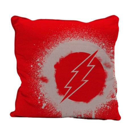 Capa para Almofada - DC Comics - Flash - Logo Grafite - Vermelho - 45x45 - Metrópole Menor preço em Capa para Almofada - DC Comics - Flash - Logo Grafite - Vermelho - 45x45 - Metrópole