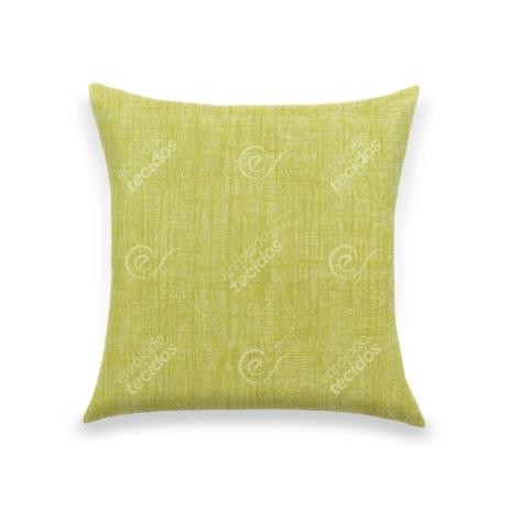 Capa para Almofada em Tecido Jacquard Estampado Liso Amarelo Menor preço em Capa para Almofada em Tecido Jacquard Estampado Liso Amarelo