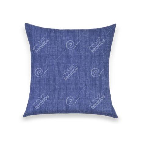 Capa para Almofada em Tecido Jacquard Estampado Liso Azul Marinho Menor preço em Capa para Almofada em Tecido Jacquard Estampado Liso Azul Marinho