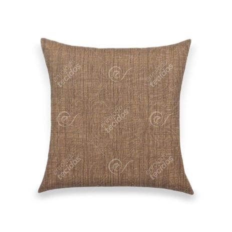Capa para Almofada em Tecido Jacquard Estampado Liso Marrom Menor preço em Capa para Almofada em Tecido Jacquard Estampado Liso Marrom