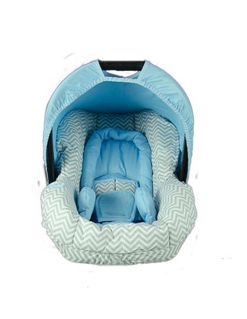 Capa Para Bebê Conforto Chevron Cinza C/ Azul Bebê + Acolchoado - Alan pierre pierre é boa?