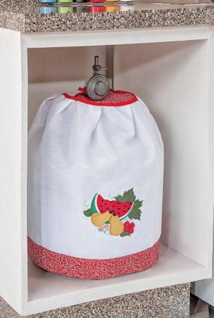 Capa para Botijão de Gás Vermelho - Mellindre Menor preço em Capa para Botijão de Gás Vermelho - Mellindre