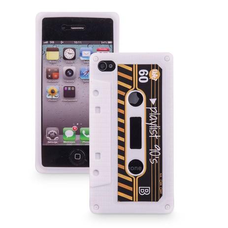 Capa para celular iphone 4 divertida - Fita k7 - Uatt Menor preço em Capa para celular iphone 4 divertida - Fita k7 - Uatt