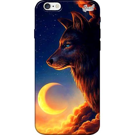 Capa para Celular Iphone 7 Plus - Spark Cases - O Lobo e a Lua Menor preço em Capa para Celular Iphone 7 Plus - Spark Cases - O Lobo e a Lua
