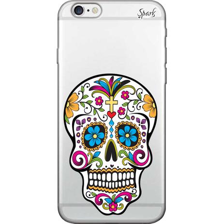 Capa para celular Moto G6 - Spark Cases - Caveira Colorida Menor preço em Capa para celular Moto G6 - Spark Cases - Caveira Colorida