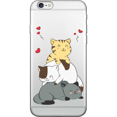 Capa para Celular Motorola Moto G6 - Spark Cases - 3 Gatos Menor preço em Capa para Celular Motorola Moto G6 - Spark Cases - 3 Gatos