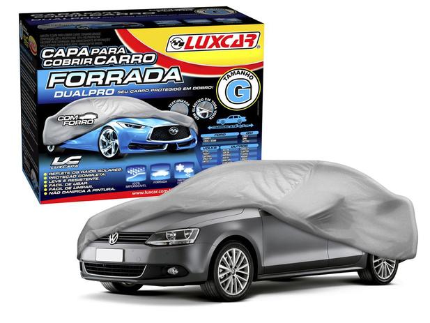 Capa Para Cobrir Carro Forrada Impermeável Luxcar Tamanho G Menor preço em Capa Para Cobrir Carro Forrada Impermeável Luxcar Tamanho G