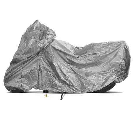 Capa Para Cobrir Moto Proteção Impermeável Raios UV Com Cadeado Cabo de Aço Universal Prata - Carrhel é boa?