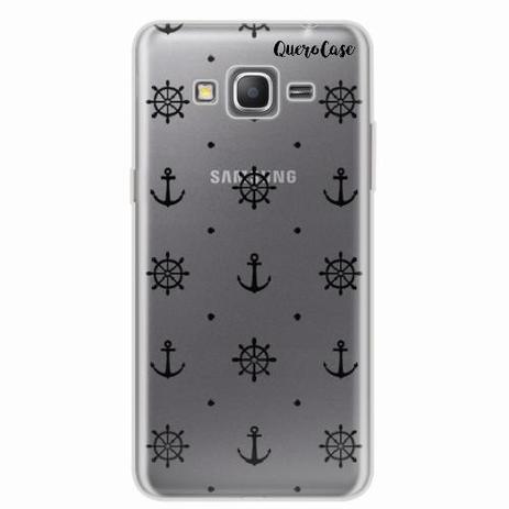Capa para Galaxy Grand Prime Âncoras e Manches Transparente - Quero case Menor preço em Capa para Galaxy Grand Prime Âncoras e Manches Transparente - Quero case