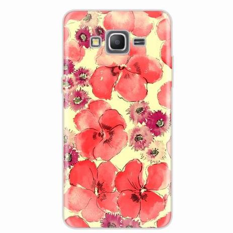 Capa para Galaxy Grand Prime Flores 02 - Quero case Menor preço em Capa para Galaxy Grand Prime Flores 02 - Quero case
