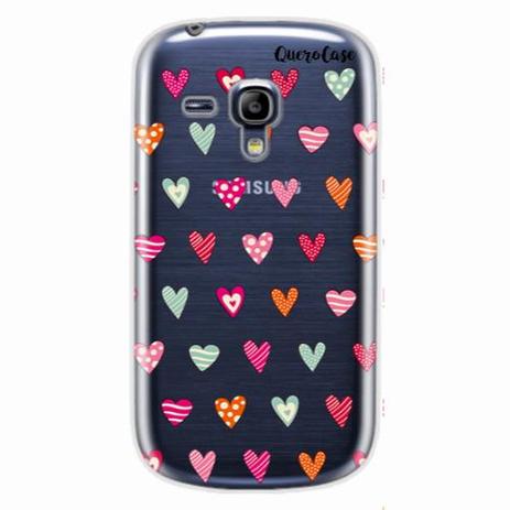 Capa para Galaxy S3 Mini Corações Coloridos - Quero case é boa?
