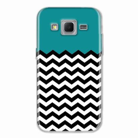 Capa para Galaxy Win 2 Duos TV Arte Preto, Branco e Turqueza - Quero case é boa?