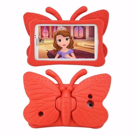 Capa para ipad air 1 2 infantil borboleta rosa - Jetech Menor preço em Capa para ipad air 1 2 infantil borboleta rosa - Jetech
