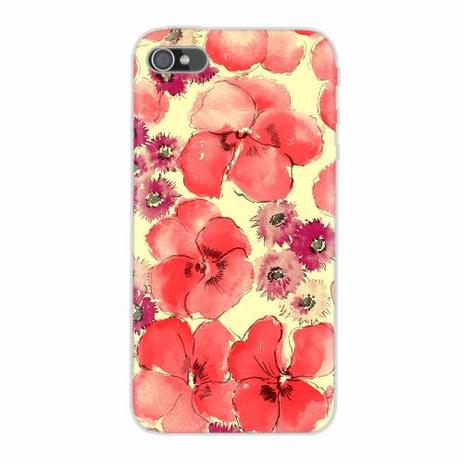 Capa para iPhone 4/4S Flores 02 - Quero case Menor preço em Capa para iPhone 4/4S Flores 02 - Quero case