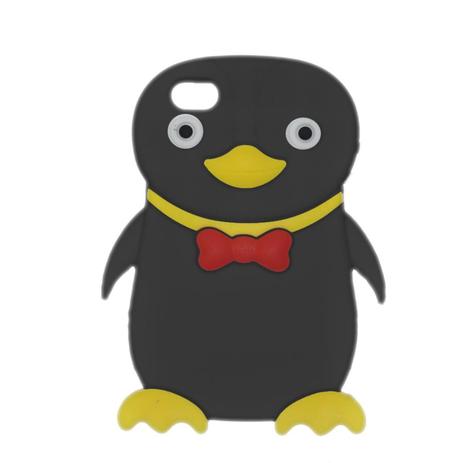 Capa para Iphone 4 e 4S Pinguim CB05 Preta - Unik Menor preço em Capa para Iphone 4 e 4S Pinguim CB05 Preta - Unik