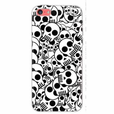 Capa para iPhone 5C Caveira 02 - Quero case Menor preço em Capa para iPhone 5C Caveira 02 - Quero case