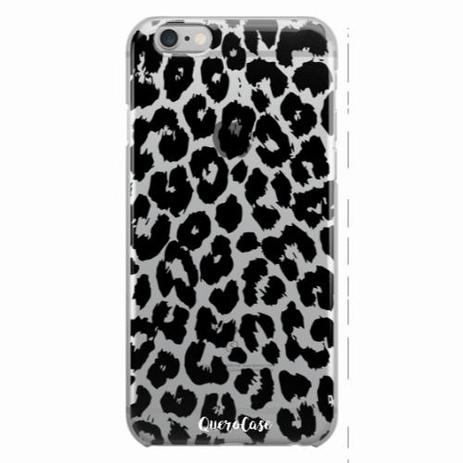 Capa para iPhone 6/6S Plus Onça Transparente - Quero case Menor preço em Capa para iPhone 6/6S Plus Onça Transparente - Quero case