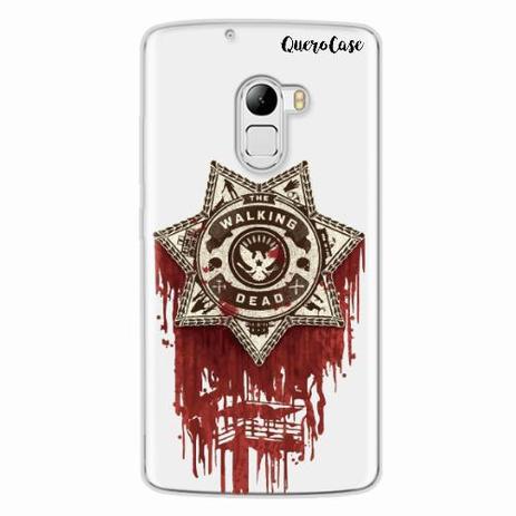 Menor preço em Capa para Lenovo Vibe A7010 Walking Dead Distintivo - Quero case