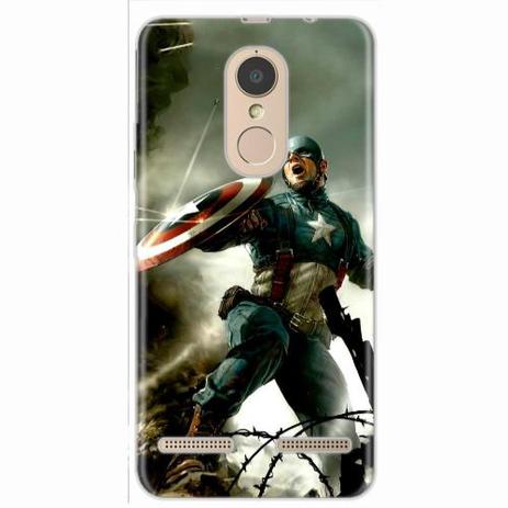 Capa para Lenovo Vibe K6 Capitão América 04 - Quero case Menor preço em Capa para Lenovo Vibe K6 Capitão América 04 - Quero case