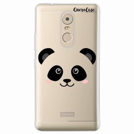 Capa para Lenovo Vibe K6 Plus Panda Face Fêmea - Quero case Menor preço em Capa para Lenovo Vibe K6 Plus Panda Face Fêmea - Quero case