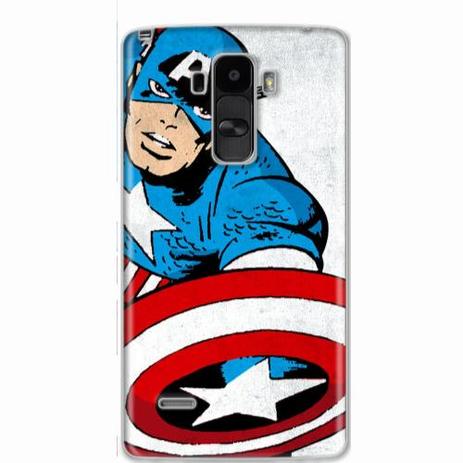 Capa para LG G4 Stylus Capitão América 05 - Quero case Menor preço em Capa para LG G4 Stylus Capitão América 05 - Quero case