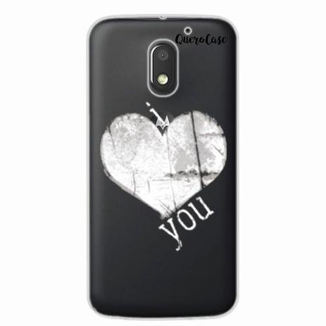 Capa para Moto E3 Coração 10 - Quero case Menor preço em Capa para Moto E3 Coração 10 - Quero case