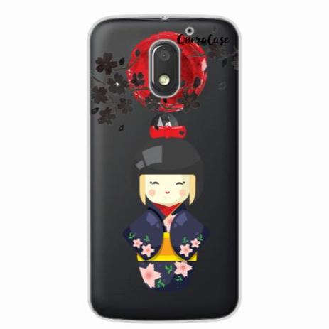 Capa para Moto E3 Gueixa do Sol Nascente - Quero case Menor preço em Capa para Moto E3 Gueixa do Sol Nascente - Quero case