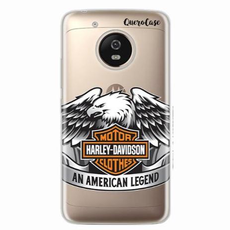 Capa para Moto G5 Harley Davidson Transparente - Quero case Menor preço em Capa para Moto G5 Harley Davidson Transparente - Quero case