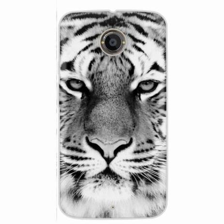 Capa para Moto X2 Tigre em Preto e Branco - Quero case Menor preço em Capa para Moto X2 Tigre em Preto e Branco - Quero case