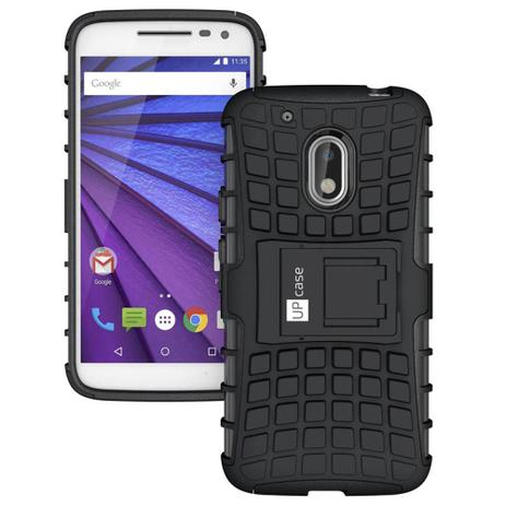 Capa para Motorola Moto G4 Play Tela 5.0 Polegadas Guardian Preta Anti Impacto - Up Case Menor preço em Capa para Motorola Moto G4 Play Tela 5.0 Polegadas Guardian Preta Anti Impacto - Up Case