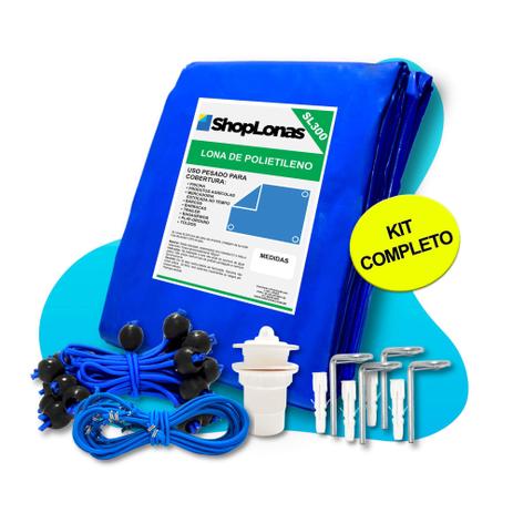 Capa para Piscina 10 em 1 Proteção Azul 300 Micras 10x5 - Shoplonas Menor preço em Capa para Piscina 10 em 1 Proteção Azul 300 Micras 10x5 - Shoplonas